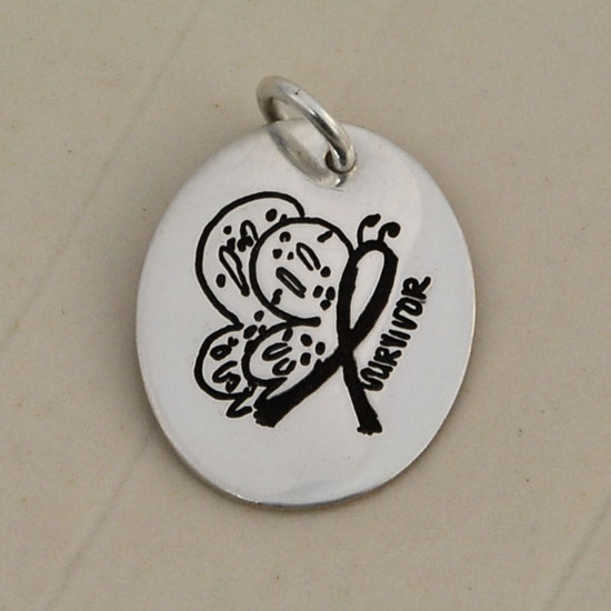 Small Oval Artwork Charm