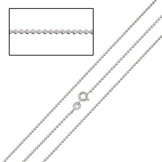 Silver Fine Ball Chain 