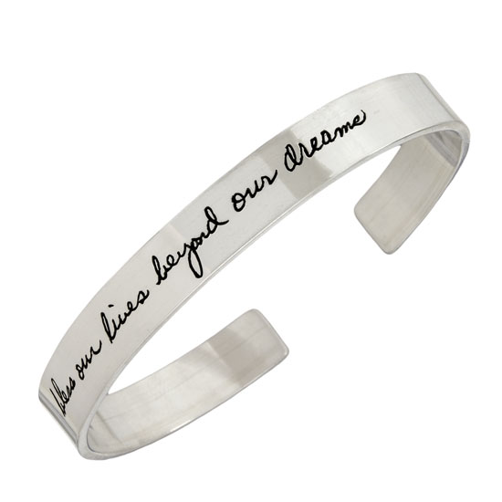 Handwriting Cuff Bracelet