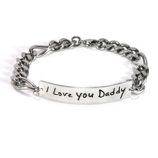 Signature Handwriting ID Bracelet for Him