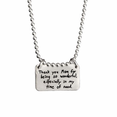 Infinity Handwriting Necklace