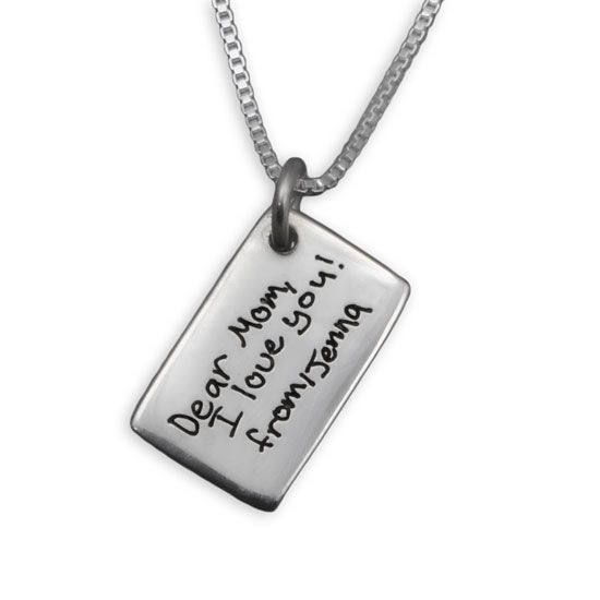 Love Note Handwriting Necklace